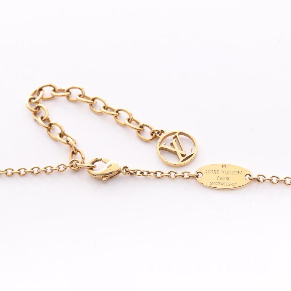 LOUIS VUITTON Gold Necklace - Picture 4 of 10